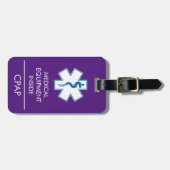 CPAP- of medische waarschuwing op Bagagelabel (Voorkant horizontaal)