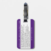 CPAP- of medische waarschuwing op Bagagelabel (Achterkant verticaal)