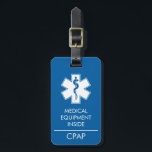 CPAP- of medische waarschuwing op Bagagelabel<br><div class="desc">Ik maakte dit om mijn CPAP op te zetten om het gemakkelijker te maken om het door het scherm te krijgen TSA. Misschien helpt het iemand anders. Uw kilometerstand kan variëren. Sommige luchtvaartmaatschappijen eisen nog steeds dat je ze op tijd belt om je medische apparatuur zonder problemen aan boord te...</div>