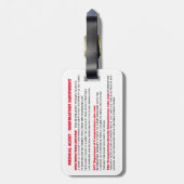 CPAP slaapoppenbewustmakingsreis Bagagelabel (Achterkant verticaal)