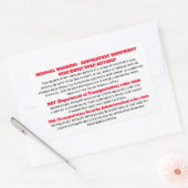 CPAP-waarschuwingssticker voor slaapapnea Rechthoekige Sticker (Envelop)