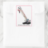 CPCS Crawler kraanmachinist Vierkante Sticker (Tas)