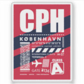 CPH Copenhagen Airport Sticker (Voorkant)