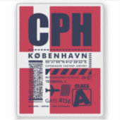 CPH Copenhagen Airport Sticker (Voorkant)