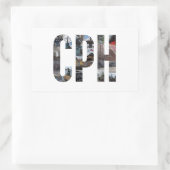 CPH Kopenhagen Denemarken Sticker (Tas)