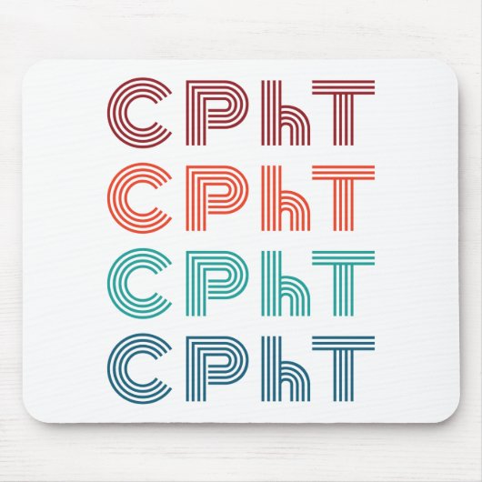 CPhT Certified Pharmacy Technicia Pharma Tech Muismat (Voorkant)