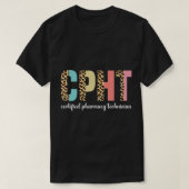 CPHT-leopard-gecertificeerde apotheker T-shirt (Design voorkant)
