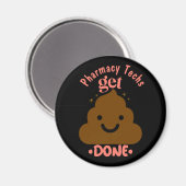 CPhT Pharmacy Technician Emoji Magneet (Voorkant / Achterkant)