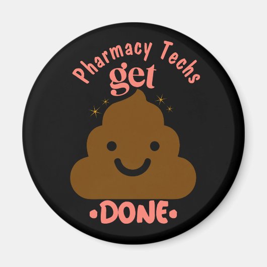 CPhT Pharmacy Technician Emoji Magneet (Voorkant)