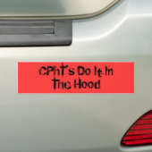 CPhT's doen het inThe Hood Bumpersticker (Op auto)