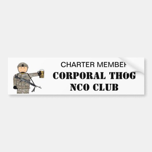 CPL THOG NCO CLUB BUMPERSTICKER (Voorkant)