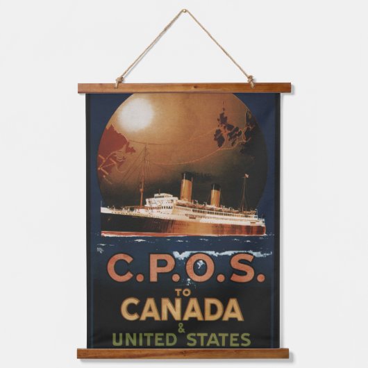  CPOS naar Canada Verenigde Staten Hangend Wandkleed (Voorkant)