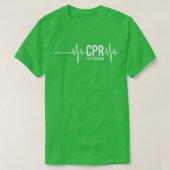 CPR AED Instructor, hartslag T-shirt (Design voorkant)