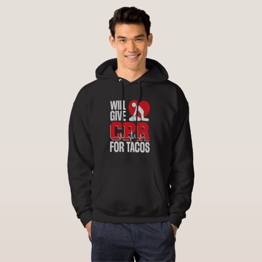 CPR Funny Manikin CPR Face Sleutelhanger CPR Instr Hoodie (Voorkant volledig)