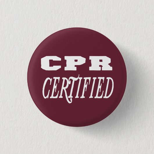 cpr-gecertificeerd cadeau ronde button 3,2 cm (Voorkant)