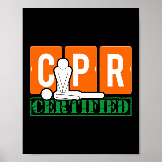 CPR-gecertificeerde EHBO-verpleegsters Poster (Voorkant)