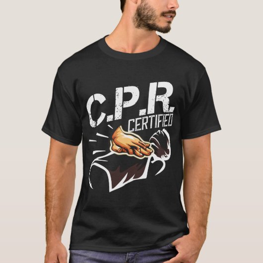 CPR-gecertificeerde EHBO-verpleegsters T-shirt (Voorkant)