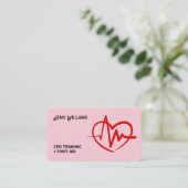CPR-instructeur Aangepaste QR Visitekaartje (Staand voorkant)