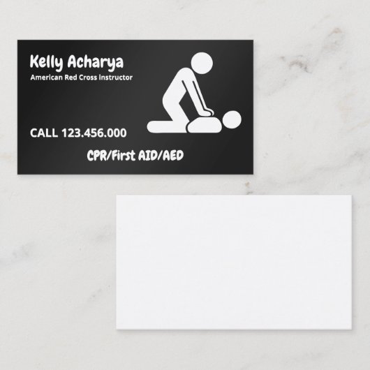 CPR Instructeur Eerste Hulp Visitekaartje (Voorkant / Achterkant)
