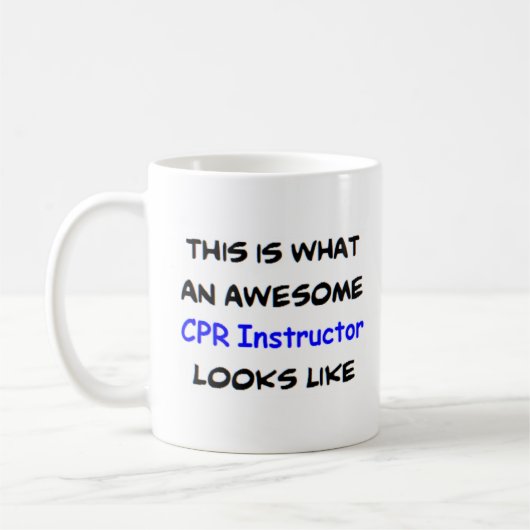 cpr - instructeur , geweldige koffiemok (Links)