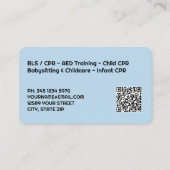 CPR-instructeur QR Visitekaartje (Achterkant)