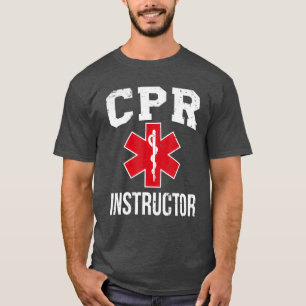 CPR-instructeur Red Star of Life EMS-ontwerp Medis T-shirt