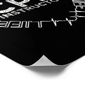 CPR-instructeur redt levenslange hartslagsymbool c Poster (Hoek)