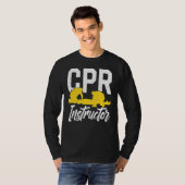 Cpr Instructor Coach Noodcursus Eerste Hulp Ca T-shirt (Voorkant volledig)