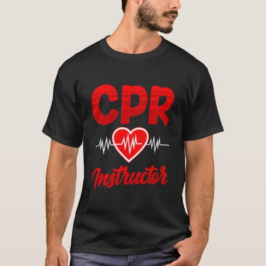 Cpr Instructor Course Coach Care Emergency First A T-shirt (Voorkant)