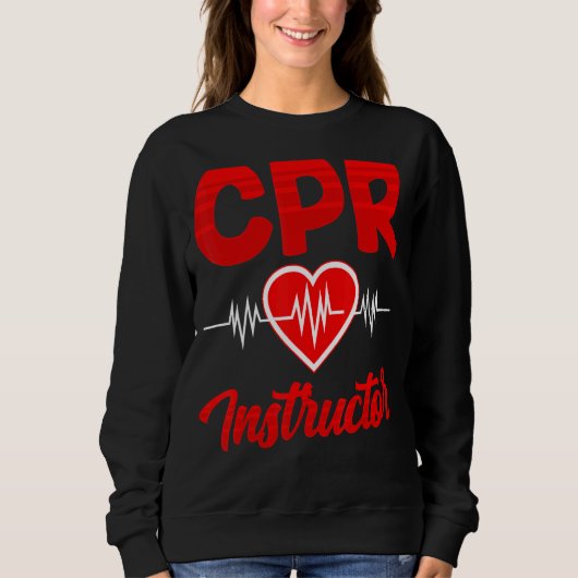Cpr Instructor Course Coach Care Emergency First A Trui (Voorkant)