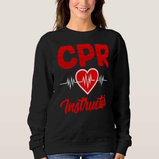Cpr Instructor Course Coach Care Emergency First A Trui (Voorkant)