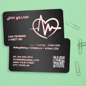 CPR Instructor Custom QR Visitekaartje