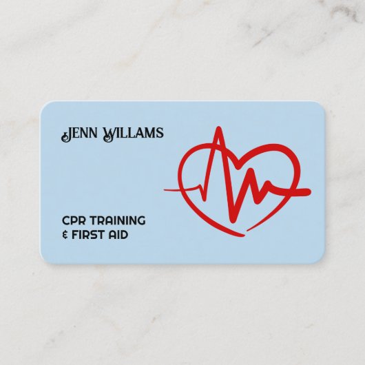 CPR Instructor QR Visitekaartje (Voorkant)