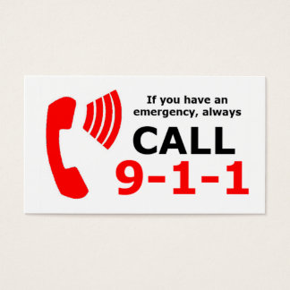 CPR-noodkaarten Visitekaartje