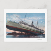 CPR SS Princess May WreckSentinel Island, AK Briefkaart (Voorkant)