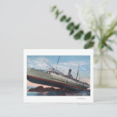 CPR SS Princess May WreckSentinel Island, AK Briefkaart (Staand voorkant)