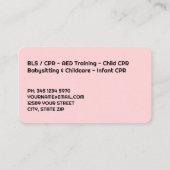 CPR Trainer Instructeur Visitekaartje (Achterkant)