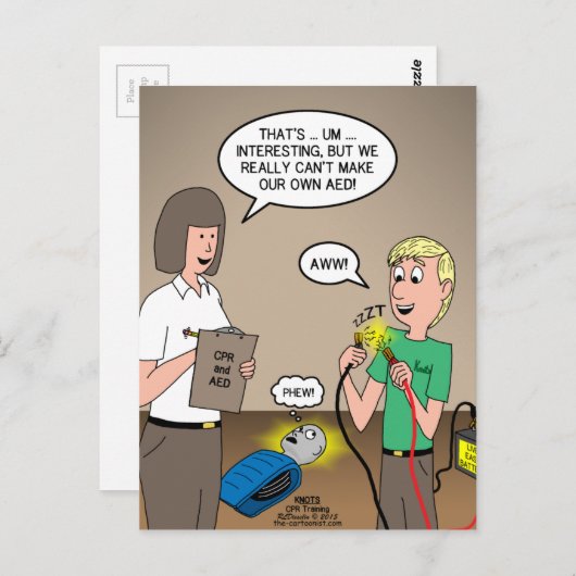 CPR-training Briefkaart (Voorkant / Achterkant)