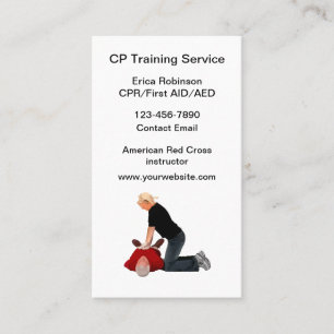 CPR Training Class Instructeur Visitekaartje