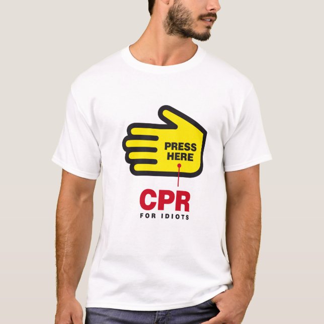 CPR voor idioten T-shirt (Voorkant)