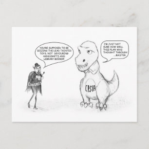CPSIA Dino Briefkaart