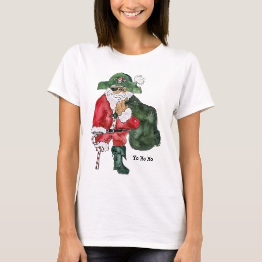 Cptn. Crusty Kringle - North Pole Pirate T-shirt (Voorkant)