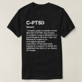 CPTSD Definition Stress Awareness Mental Posttraum T-shirt (Design voorkant)