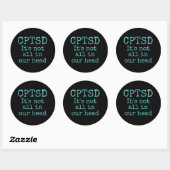 CPTSD-sticker Ronde Sticker (Vel)