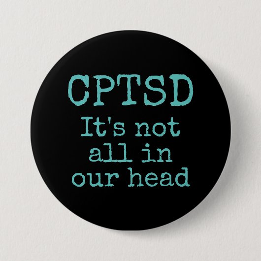 CPTSD-toets Ronde Button 7,6 Cm (Voorkant)