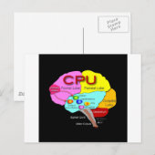 CPU-brein Briefkaart (Voorkant / Achterkant)