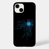 CPU-chip circuit PCB-ontwerp Tech-liefhebbers Comp Case-Mate iPhone Case (Achterkant)