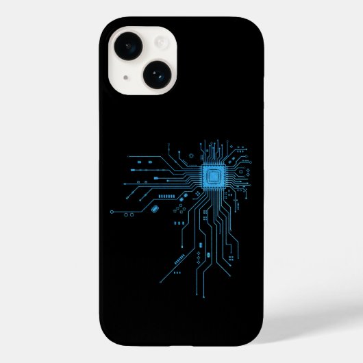 CPU-chip circuit PCB-ontwerp Tech-liefhebbers Comp Case-Mate iPhone Case (Achterkant)