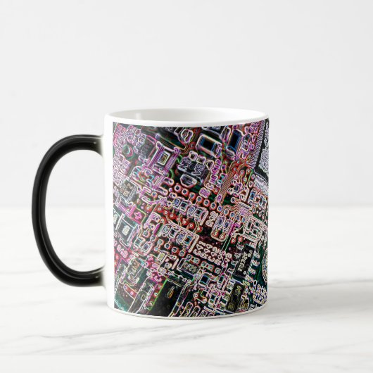 CPU - Koffieverwerkingseenheid grappige koffie-mok Magische Mok (Links)