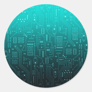 cpu ronde sticker